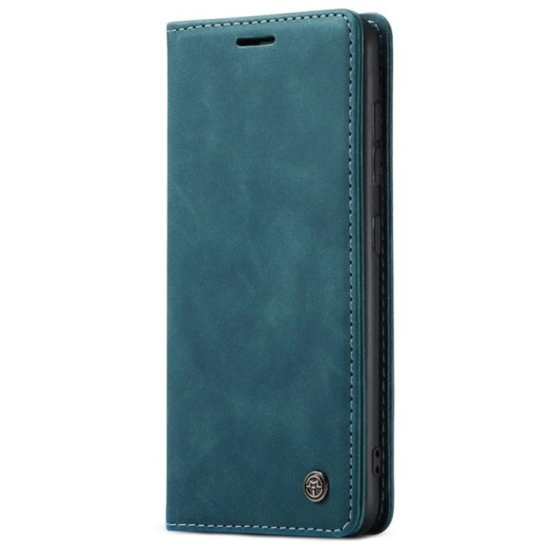 Кожиный чехол-книжка "CaseMe" Retro – зелёный (Galaxy S21 Ultra)