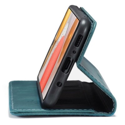 Samsung Galaxy S21 Ultra (G998B) CaseMe Retro открываемый, зелёного цвета, кожаный чехол – книжка | Vacins.lv