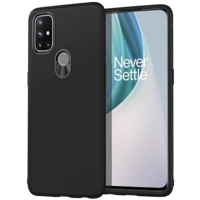 OnePlus Nord N10 5G cieta silikona (TPU) melns apvalks | vacins.lv