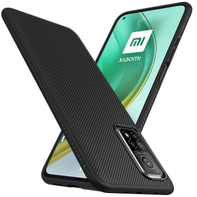 Xiaomi Mi 10T (Mi 10T Pro) твердый силиконовый чехол (TPU) - чёрный | Vacins.lv