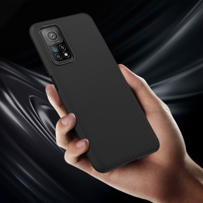 Xiaomi Mi 10T (Mi 10T Pro) твердый силиконовый чехол (TPU) - чёрный | Vacins.lv