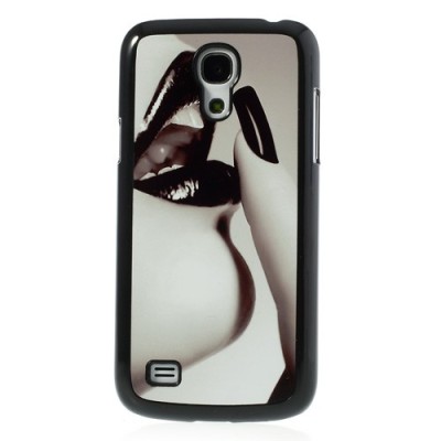 Samsung Galaxy S4 Mini retro plastmasas futrālis - lūpas / Vacins.lv