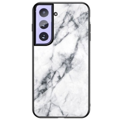 Samsung Galaxy S21 (G991B) „Marble“ твердый силиконовый чехол TPU белого цвета | Vacins.lv