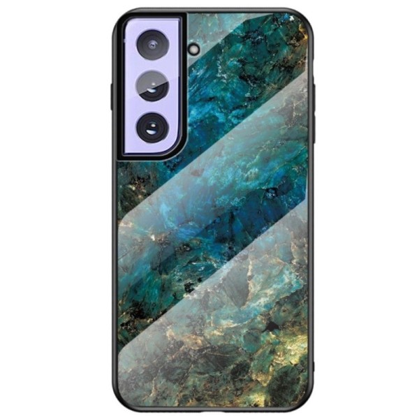 „Marble“ твердый силиконовый (TPU) чехол - синий (Galaxy S21)