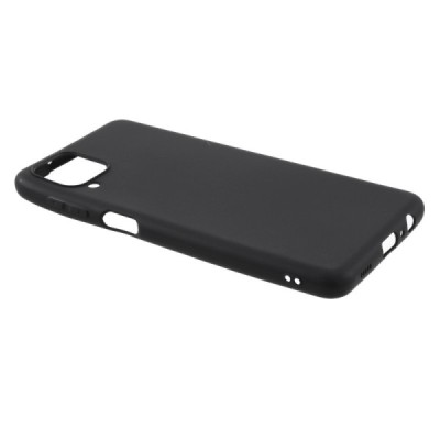 Твердый силиконовый чехол (TPU) для Samsung Galaxy A12 (A125F) - чёрный | Vacins.lv