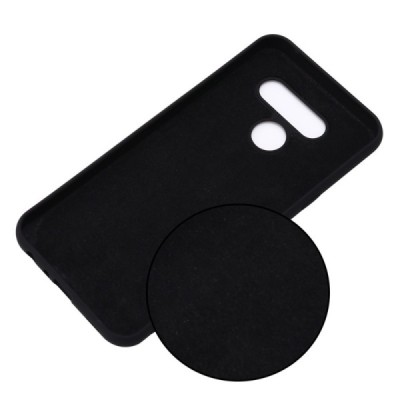 LG K61 „Shell“ cieta silikona (TPU) melns apvalks | vacins.lv