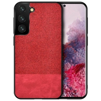 Samsung Galaxy S21+ (G996B) „Bi-Color“ Splicing sarkans ādas apvalks | Vacins.lv