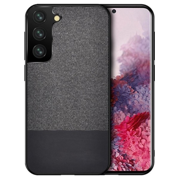 „Bi-Color“ Splicing ādas apvalks - melns (Galaxy S21 Ultra)