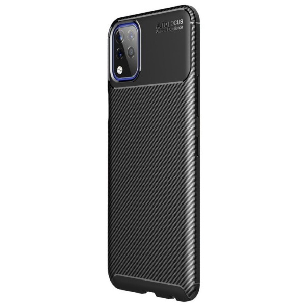 „Carbon“ Fiber твердый силиконовый чехол (TPU) - черный (K42)