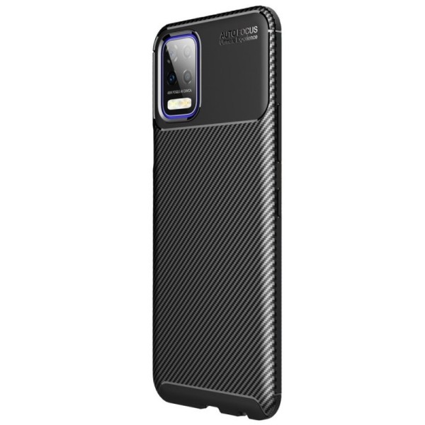 „Carbon“ Fiber твердый силиконовый чехол (TPU) - черный (K52)