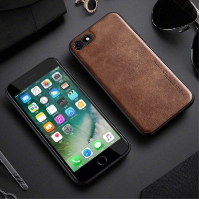 „X-Level“ Vintage серии Apple iPhone 7 (iPhone 8) тёмно-коричневый кожаный чехол | Vacins.lv