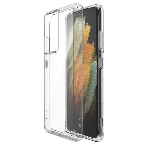 Твердый силиконовый чехол (TPU) - прозрачный (Galaxy S21)