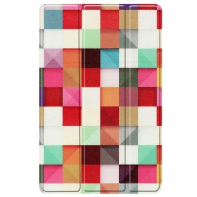 Samsung Galaxy Tab A7 10.4 2020 (T505,T500) „Cubes“ atvēramais krāsains, maciņš | Vacins.lv