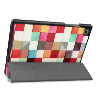 Samsung Galaxy Tab A7 10.4 2020 (T505,T500) „Cubes“ atvēramais krāsains, maciņš | Vacins.lv