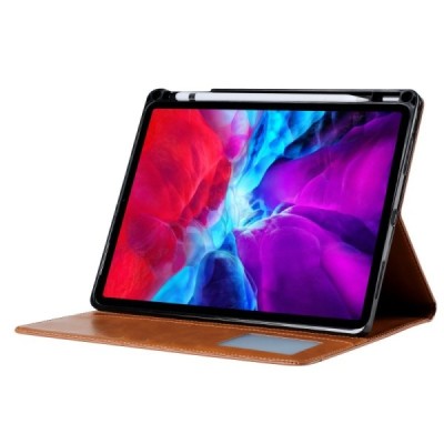Роскошный „Comma“ кожаный чехол-книжка коричневый Apple iPad Pro 11 (2021 / 2020 / 2018 / Air 4 2020) | Vacins.lv