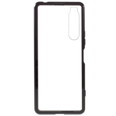 Sony Xperia 1 II Frame прозрачный магнитный двухслойный чехол | Vacins.lv
