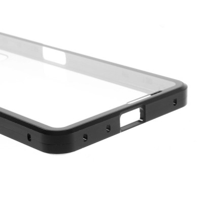 Sony Xperia 1 II Frame прозрачный магнитный двухслойный чехол | Vacins.lv