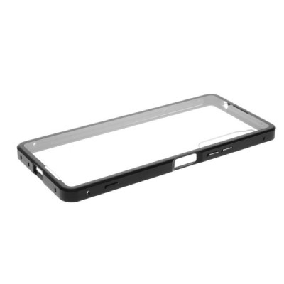 Sony Xperia 1 II Frame прозрачный магнитный двухслойный чехол | Vacins.lv