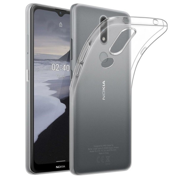 Твердый силиконовый чехол (TPU) - прозрачный (Nokia 2.4)