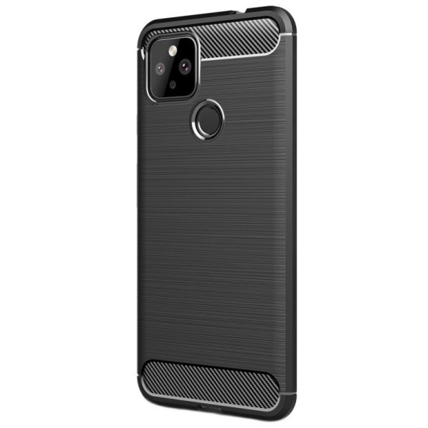 „Carbon“ cieta silikona (TPU) apvalks - melns (Pixel 4A 5G)