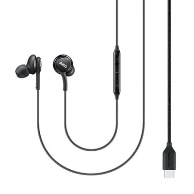 „Samsung“ AKG Type-C чёрные наушники EO-IC100 | Vacins.lv