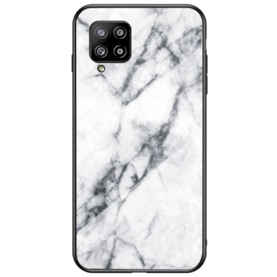 Samsung Galaxy A42 5G „Marble“ cieta silikona (TPU) balts apvalks | vacins.lv