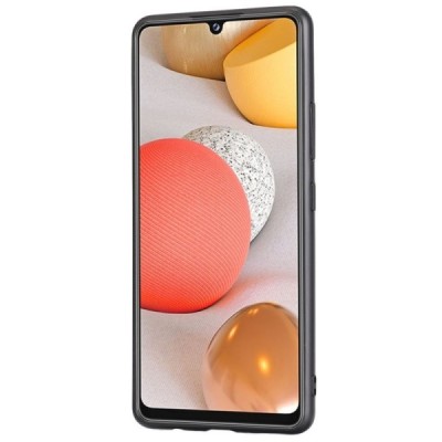 Soft Slim serijos Samsung Galaxy A42 5G красный кожаный чехол | Vacins.lv