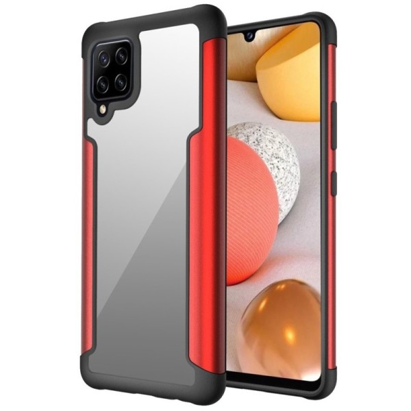 „FOCUS“ чехол - прозрачный / красный (Galaxy A42 5G)