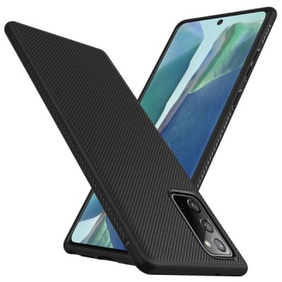 Samsung Galaxy Note 20 (N980F) cieta silikona (TPU) melns apvalks | vacins.lv