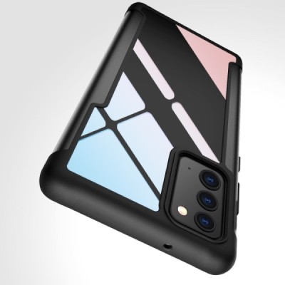 Samsung Galaxy Note 20 (N980F) „FOCUS“ dzidrs apmales melnā krāsā apvalks | Vacins.lv