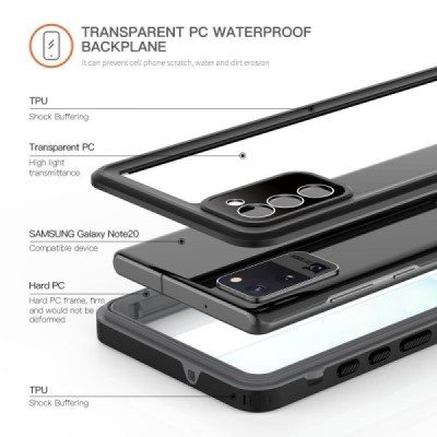 Samsung Galaxy Note 20 (N980F) „Redpepper“ Waterproof черный чехол усиленной защиты | Vacins.lv