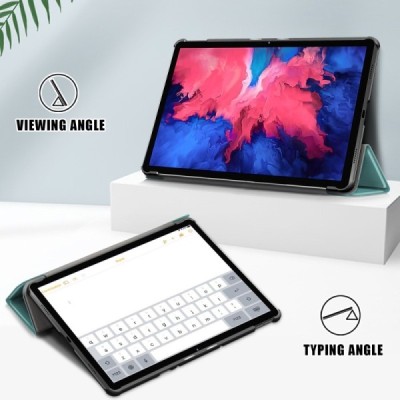 Lenovo Tab P11 11" (J606F) золотой кожаный чехол-книжка (складной) | Vacins.lv
