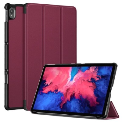 Lenovo Tab P11 11" (J606F) бордовый кожаный чехол-книжка (складной) | Vacins.lv