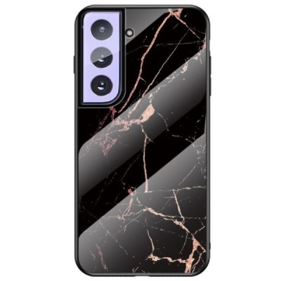 Samsung Galaxy S21+ (G996B) „Marble“ cieta silikona (TPU) melns / zelta apvalks | vacins.lv