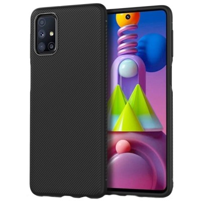 Samsung Galaxy M51 (M515) cieta silikona (TPU) melns apvalks | vacins.lv