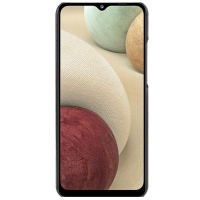 Soft Slim serijos Samsung Galaxy A12 (A125F) чёрный кожаный чехол | Vacins.lv