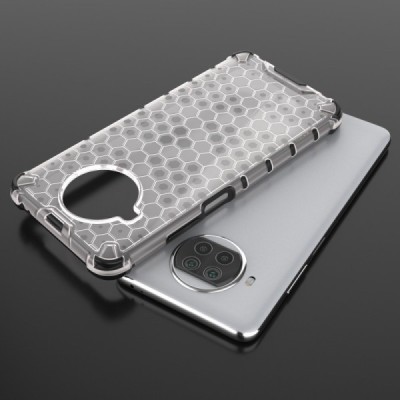 Улучшенная защита Honeycomb Xiaomi Mi 10T Lite 5G прозрачный твердый силиконовый (TPU) и пластиковый чехол | Vacins.lv