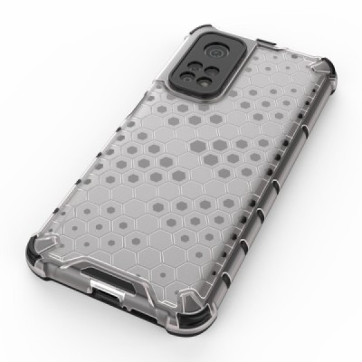 Улучшенная защита Honeycomb Xiaomi Mi 10T (Mi 10T Pro) прозрачный твердый силиконовый (TPU) и пластиковый чехол | Vacins.lv