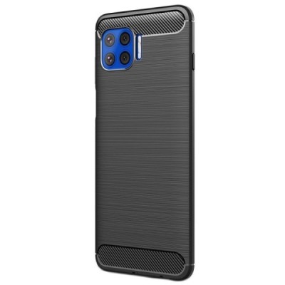 Motorola Moto G 5G Plus „Carbon“ cieta silikona (TPU) melns apvalks | vacins.lv