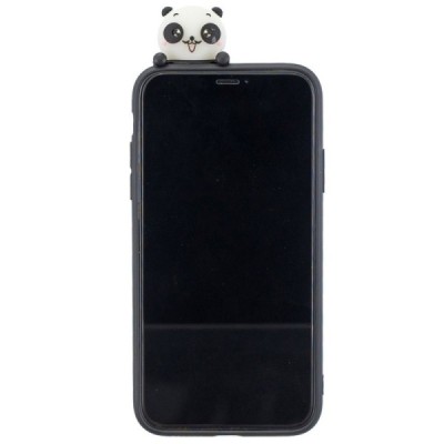 Apple iPhone 11 „Squezy“ Panda твердый силиконовый чехол TPU чёрного цвета | Vacins.lv
