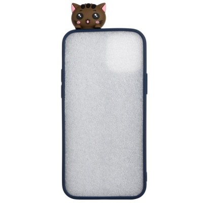 Apple iPhone 12 (12 Pro) „Squezy“ Cats твердый силиконовый чехол TPU синего цвета | Vacins.lv