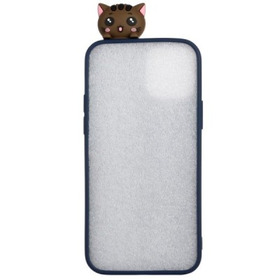 Apple iPhone 12 Mini „Squezy“ Cats cieta silikona (TPU) zils apvalks | vacins.lv