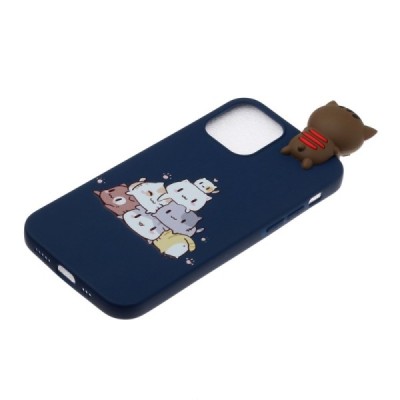Apple iPhone 12 Mini „Squezy“ Cats cieta silikona (TPU) zils apvalks | vacins.lv