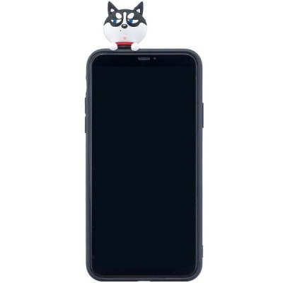 Apple iPhone 11 Pro „Squezy“ Dog твердый силиконовый чехол TPU чёрного цвета | Vacins.lv