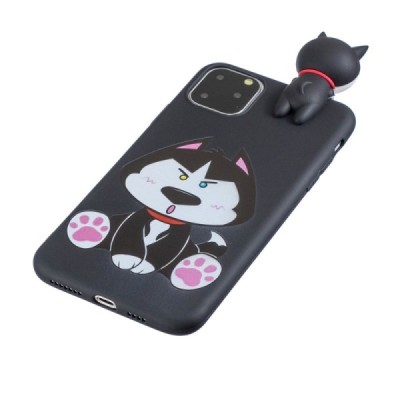 Apple iPhone 11 Pro „Squezy“ Dog твердый силиконовый чехол TPU чёрного цвета | Vacins.lv