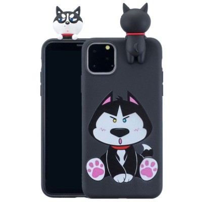 Apple iPhone 11 Pro „Squezy“ Dog твердый силиконовый чехол TPU чёрного цвета | Vacins.lv