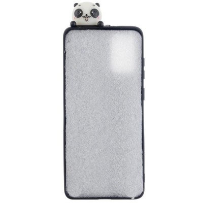 Samsung Galaxy A41 (A415F) „Squezy“ cieta silikona (TPU) melns apvalks | vacins.lv