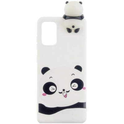 Samsung Galaxy A41 (A415F) „Squezy“ cieta silikona (TPU) balts apvalks | vacins.lv
