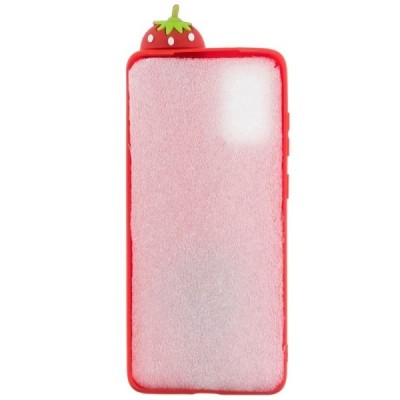 Samsung Galaxy A41 (A415F) „Squezy“ Strawberry cieta silikona (TPU) sarkans apvalks | vacins.lv