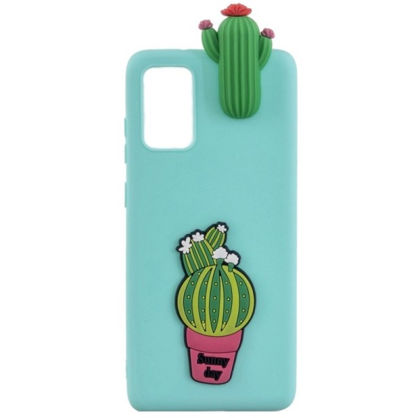 Твердый силиконовый чехол „Squezy“ Cactus (TPU) - мятный (Galaxy A41)